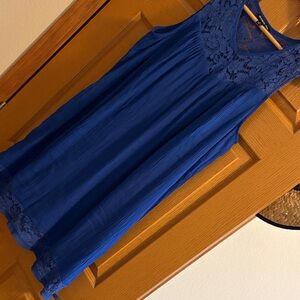 Royal blue shift dress